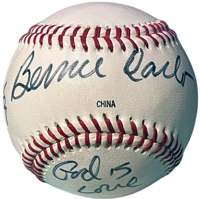 Bernie Carbo signed Rawlings Little League Baseball Boston Red Sox/God is Love