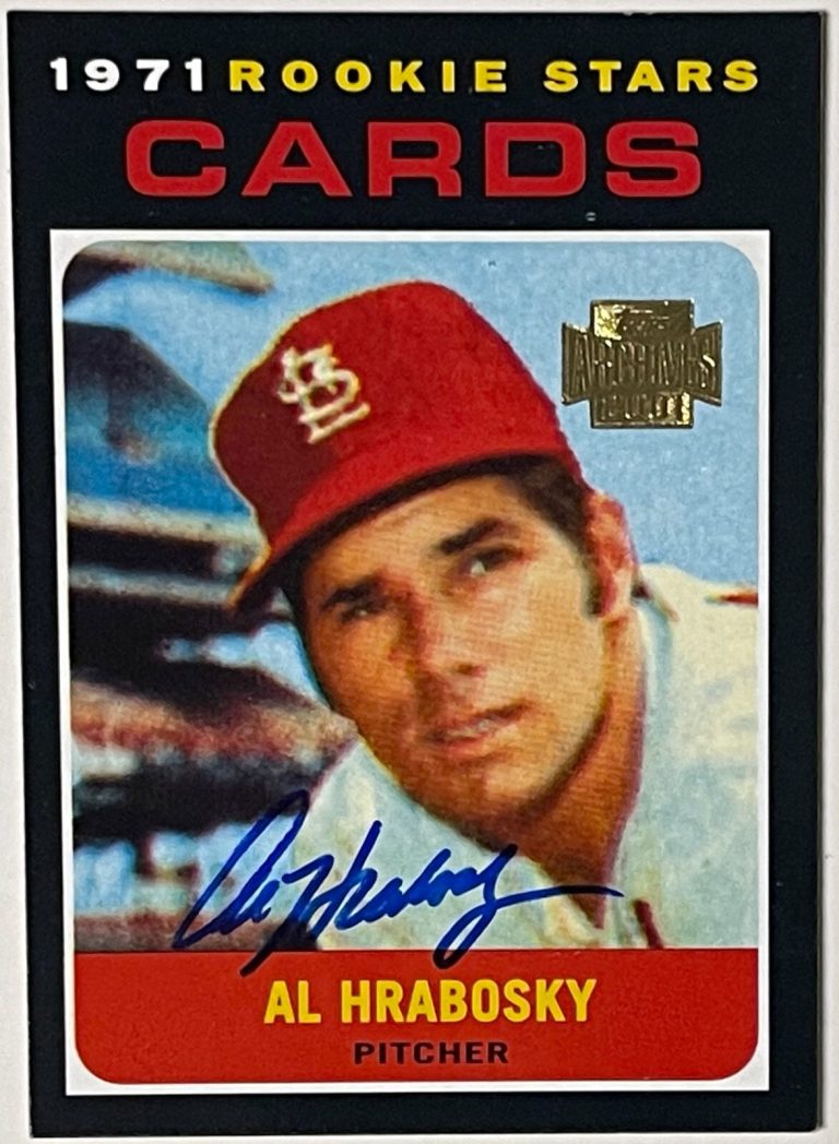 Al Hrabosky signed 2001 Topps Archives On Card Auto #594- Sports Mem -1971 CARDS