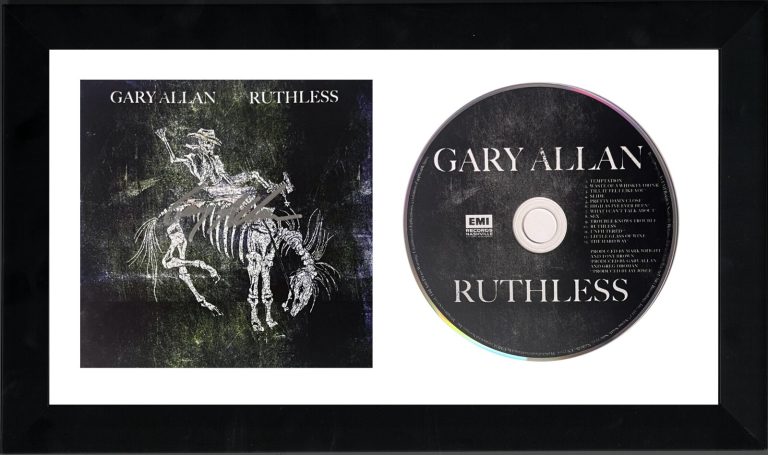 Gary Allan signed 2021 Ruthless EMI Records Album Cover Booklet w/ CD Framed COA
