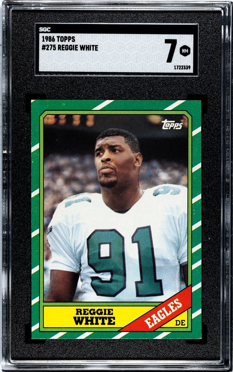 Reggie White 1986 Topps Rookie Card (RC) #275- SGC Graded 7 NM (Eagles/Packers)