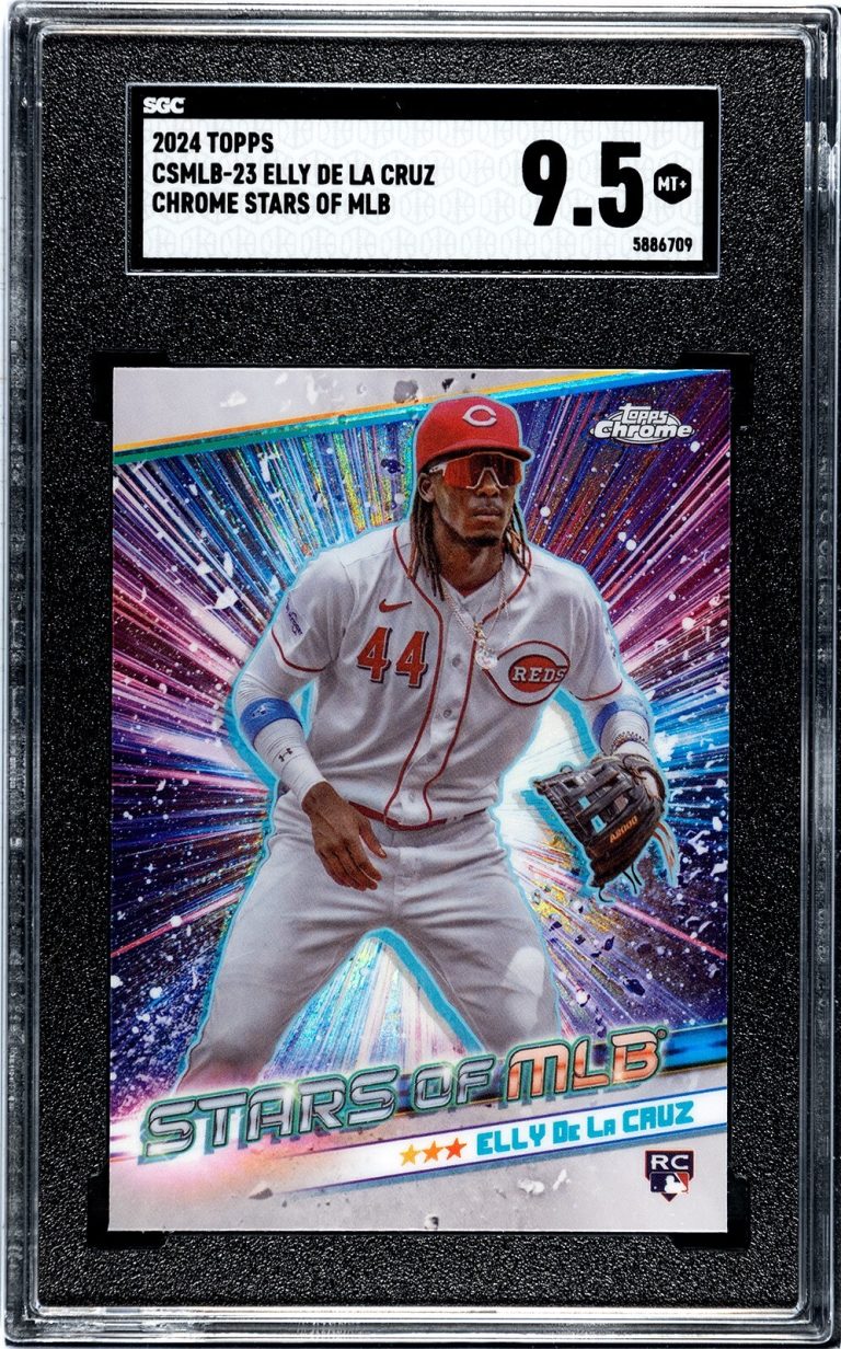 Elly De La Cruz 2024 Topps MLB Stars Rookie Card #SMLB-23- SGC Graded 9.5 Mint+