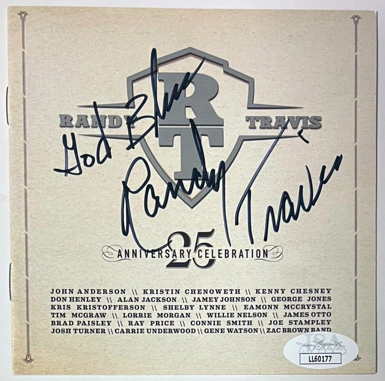 Randy Travis signed 2011 25th Anniversary Celebration CD Cover Booklet- JSA