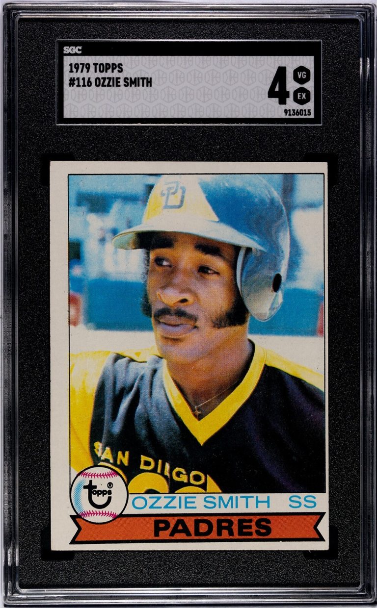 Ozzie Smith 1979 Topps Baseball Rookie Card #116- SGC Graded 4 VG-EX
