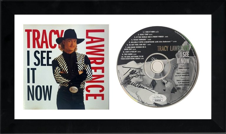 Tracy Lawrence signed 1994 I See It Now Album CD w/ Cover Booklet & Case- JSA