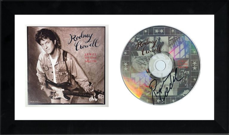Rodney Crowell signed 1995 Jewel of the South Album CD/Cover Booklet Framed- JSA