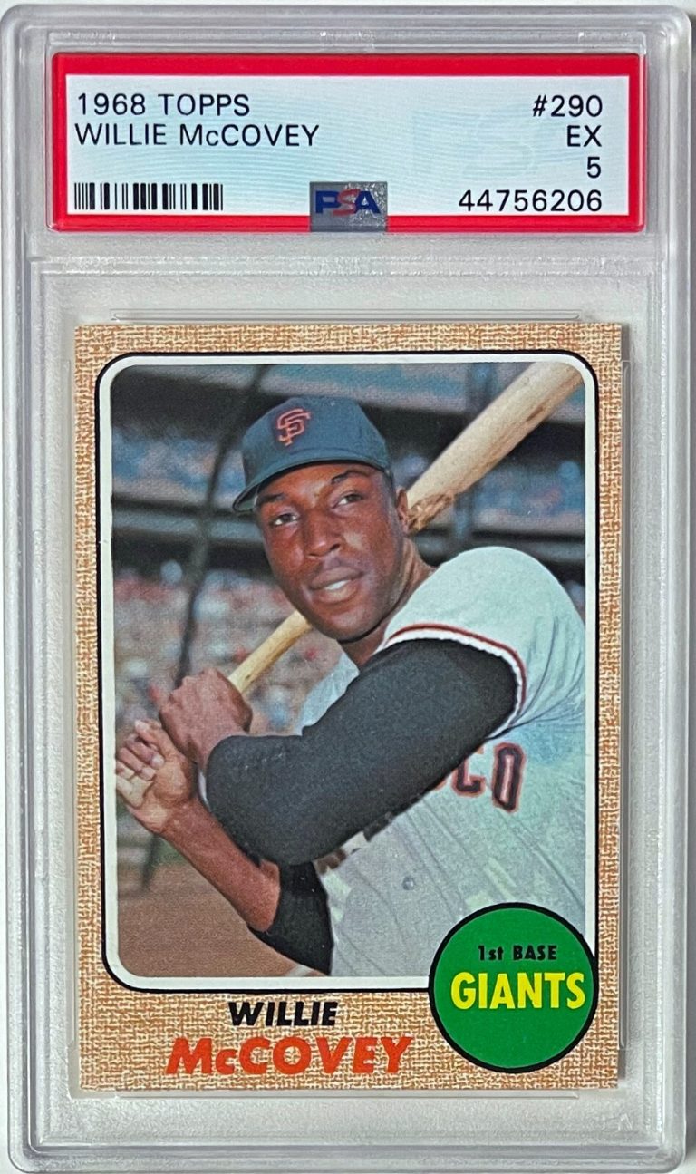 Willie McCovey 1968 Topps Card #290- PSA Graded 5 EX (San Francisco Giants/HOF)