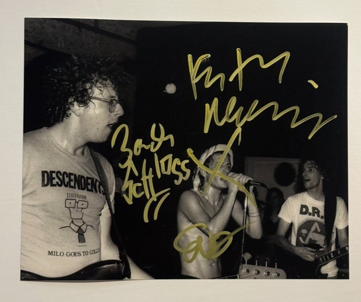 CIRCLE JERKS BAND SIGNED 8x10 PHOTO AUTOGRAPHED KEITH MORRIS RARE COA