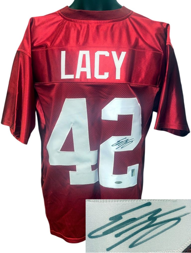 Eddie Lacy signed Alabama Crimson Custom Stitched College FB Jersey XL- Tri-Star