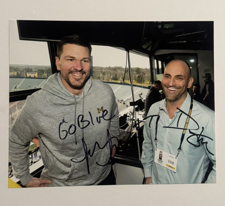 JON JANSEN & DOUG KARSCH SIGNED 8x10 PHOTO AUTOGRAPHED MICHIGAN WOLVERINES COA