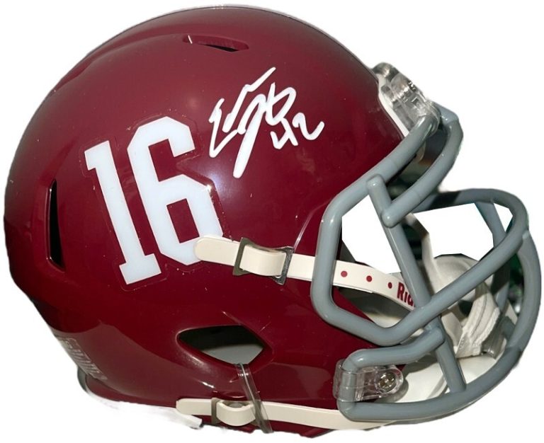 Eddie Lacy signed Alabama Crimson Tide NCAA Riddell Speed #16 Mini Helmet-Radtke