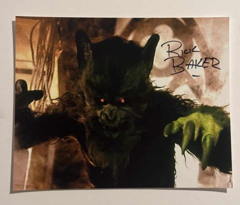 RICK BAKER SIGNED 8x10 PHOTO STAR WARS MAKEUP ARTIST AUTOGRAPHED RARE COA