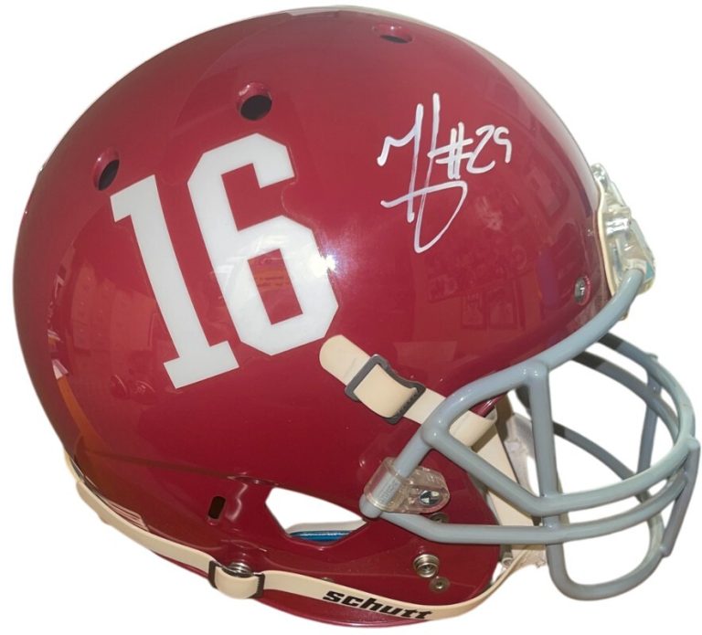 Minkah Fitzpatrick signed Alabama Schutt Full Size NCAA 16 Rep Helmet-JSA#V44744