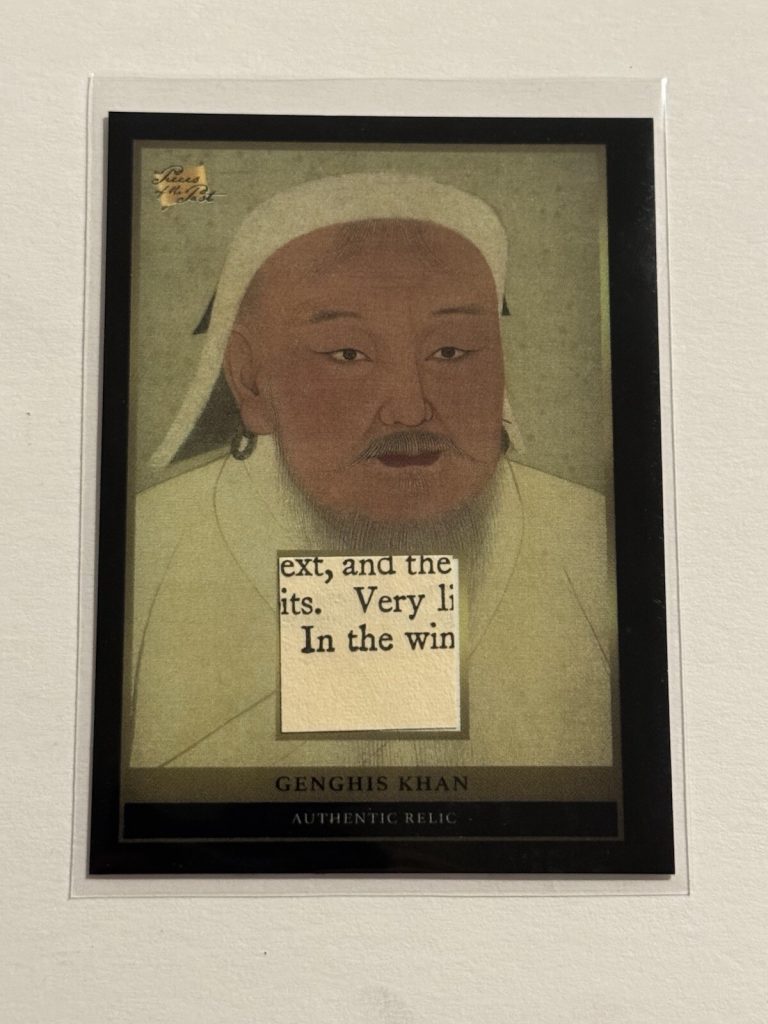 2024 KEEPSAKE EDITION - PIECES OF THE PAST - GENGHIS KHAN AUTHENTIC RELIC CARD