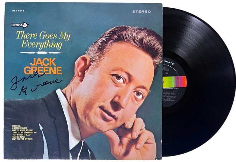 Jack Greene signed 1966 There Goes My Everything Album Cover/LP/Vinyl Record-JSA
