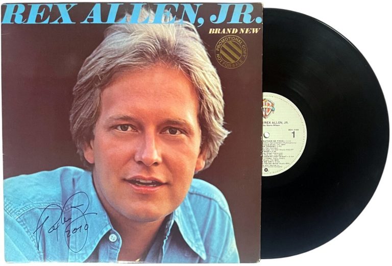 Rex Allen, Jr. signed 1978 Brand New Warner Bros. Promo Album Cover/LP/Vinyl-JSA