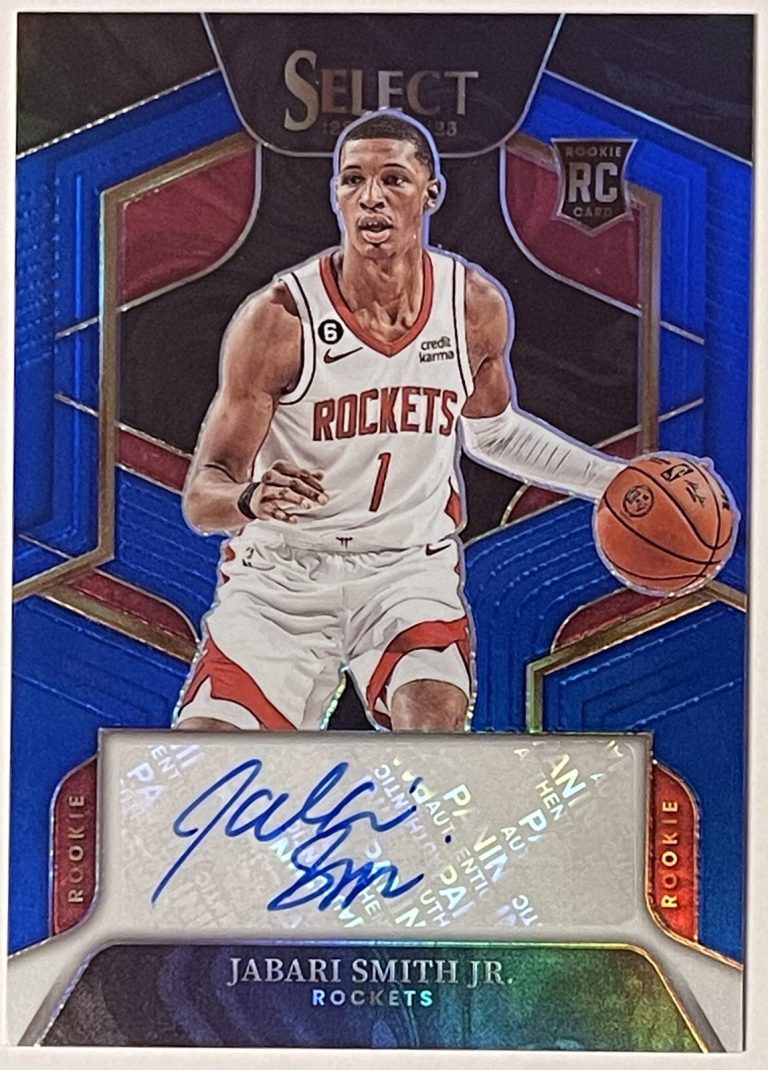 Jabari Smith, Jr. signed 2022-23 Panini Select Rookie Card RC AUTO -#RS-JSH- /49