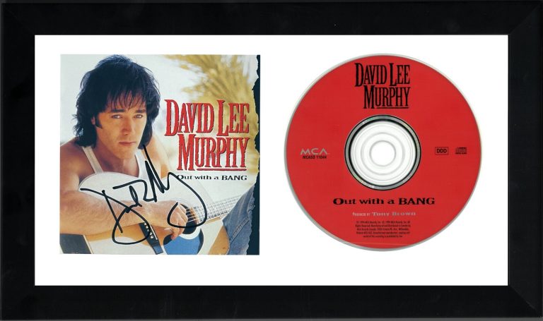 David Lee Murphy signed 1994 Out With a Bang Album Cover Booklet w/ CD/Case- JSA