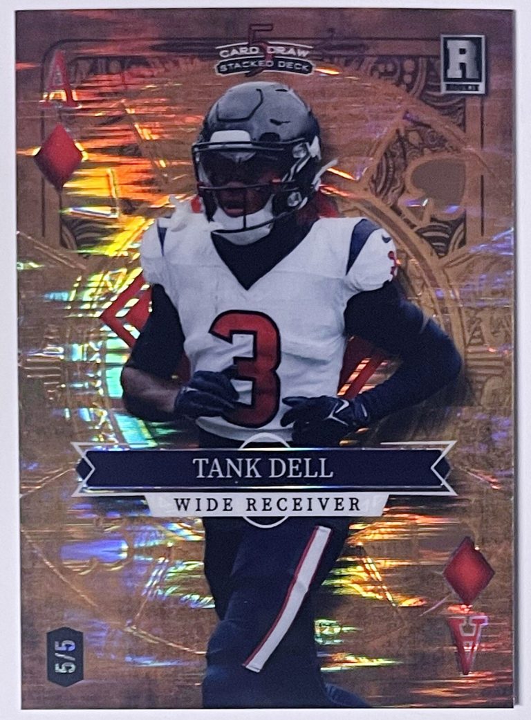 Tank Dell 2023 Wildcard Ace of Diamonds Rookie Card (RC) #SD-TD- /5 (Texans)