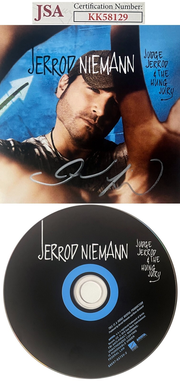 Jerro Niemann signed 2010 Judge Jerrod & The Hung Jury Cover Booklet w/ CD- JSA