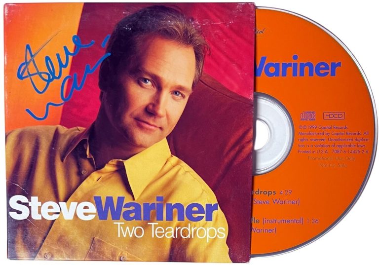Steve Wariner signed 1999 Two Teardrops CD Single Cover w/ CD- JSA (cover wear)
