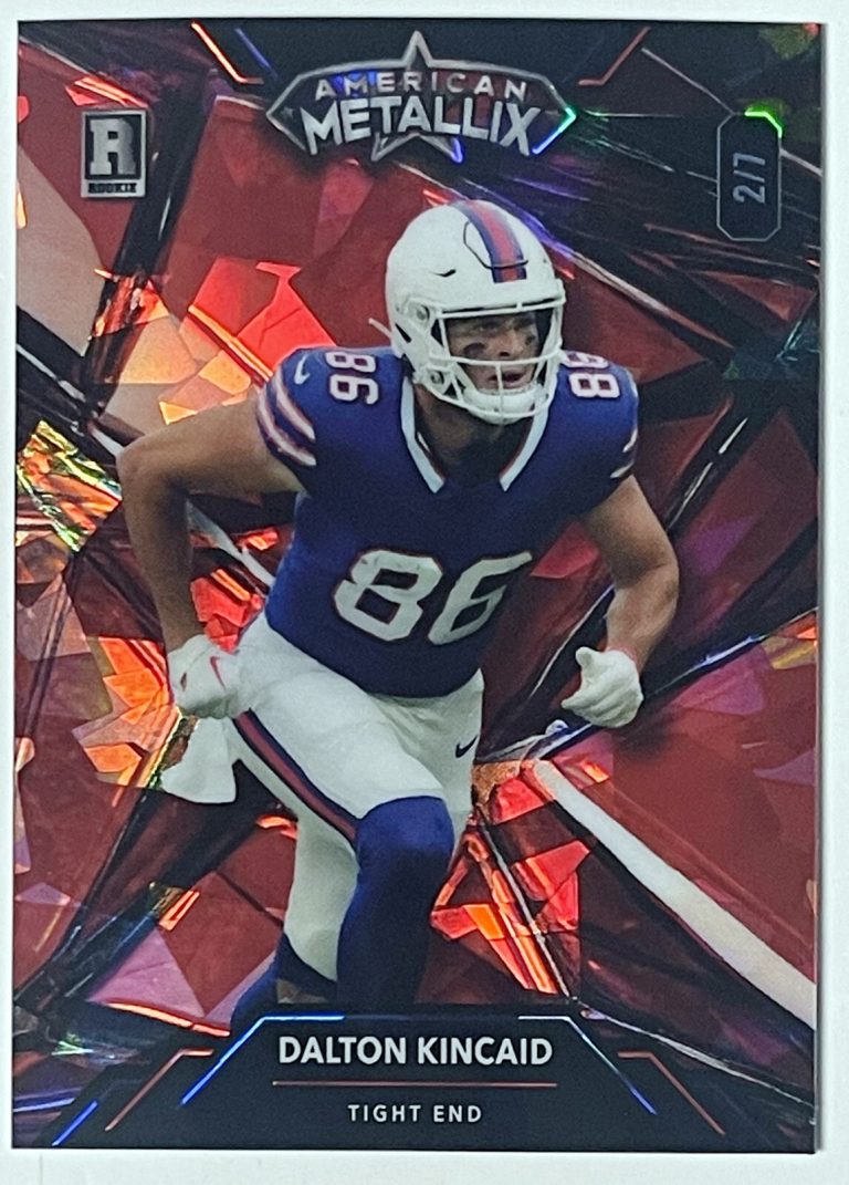 Dalton Kincaid 2023 Wildcard American Metallix (RC) #WMG-DK- /7-Buffalo Bills