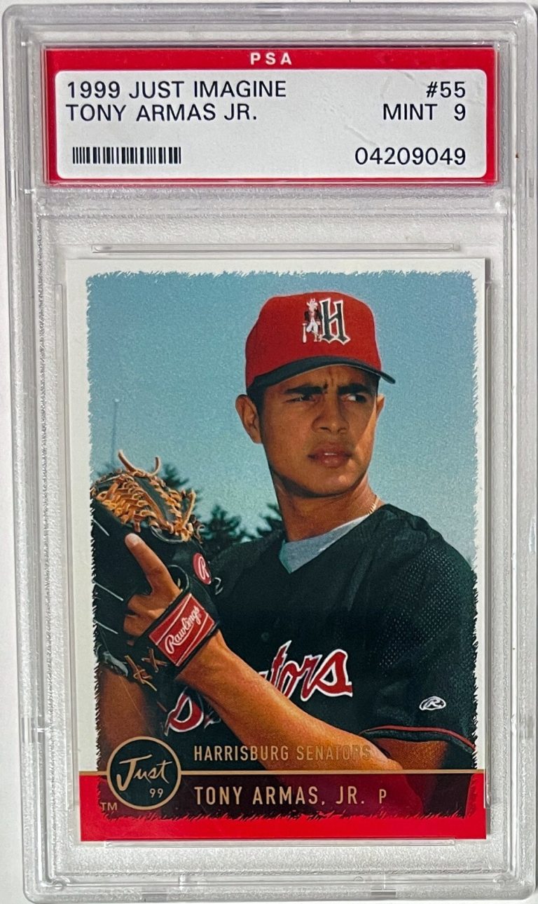 Tony Armas, Jr. 1999 Just Imagine Minor League Rookie Card #55-PSA Graded 9 Mint
