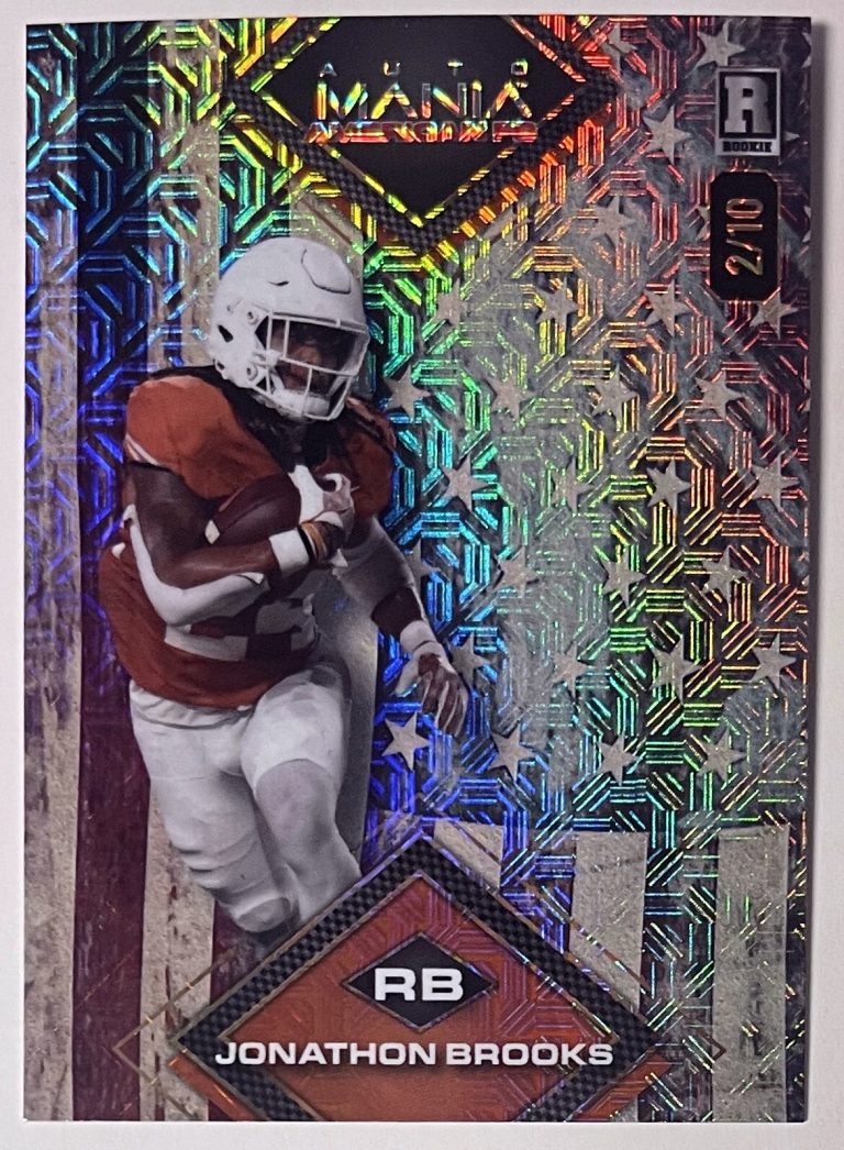 Jonathon Brooks 2024 Wildcard Auto Mania American Card (RC) #AMAD-JB- /10- Texas