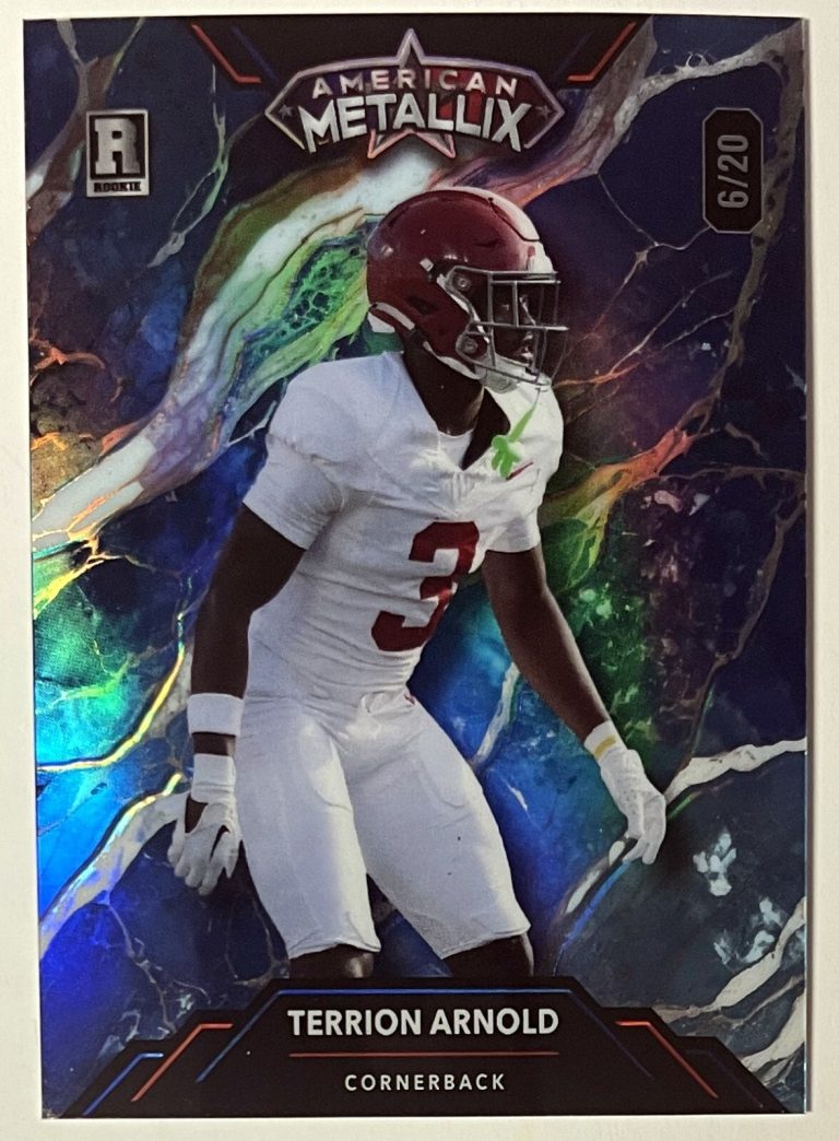 Terrion Arnold 2023 Wildcard Metallix Rookie Card (RC) #WMM-TA- /20- Alabama