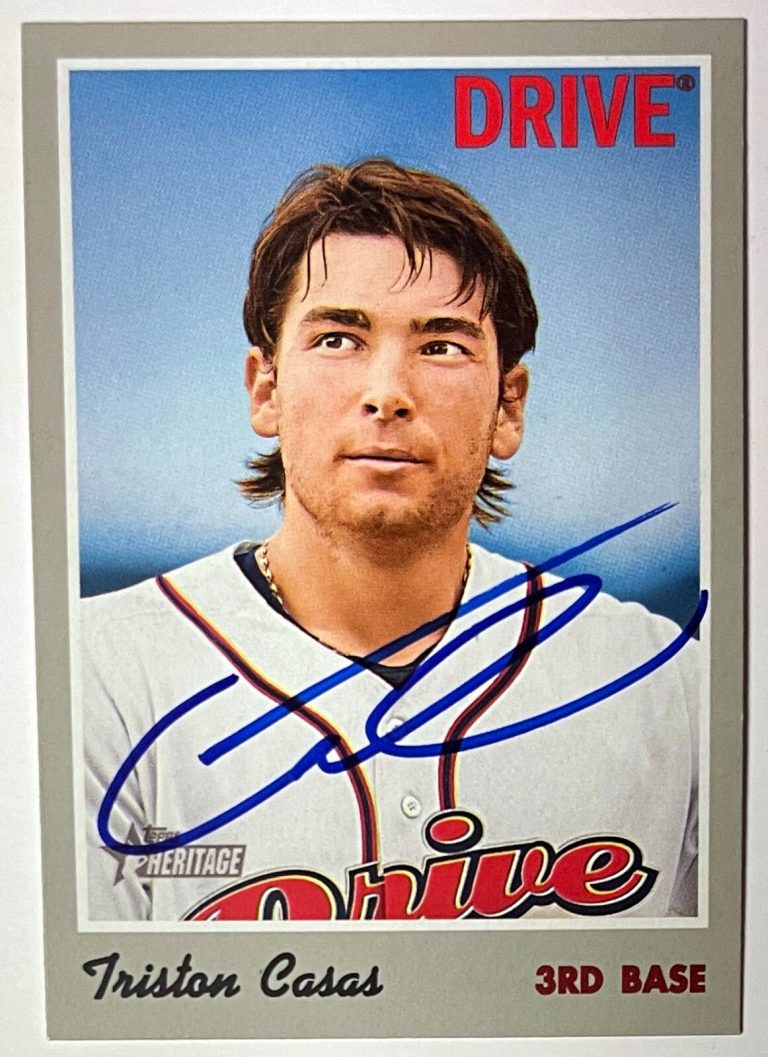 Triston Casas 2019 Topps Heritage Minor League Real One Rookie On Card Auto #129