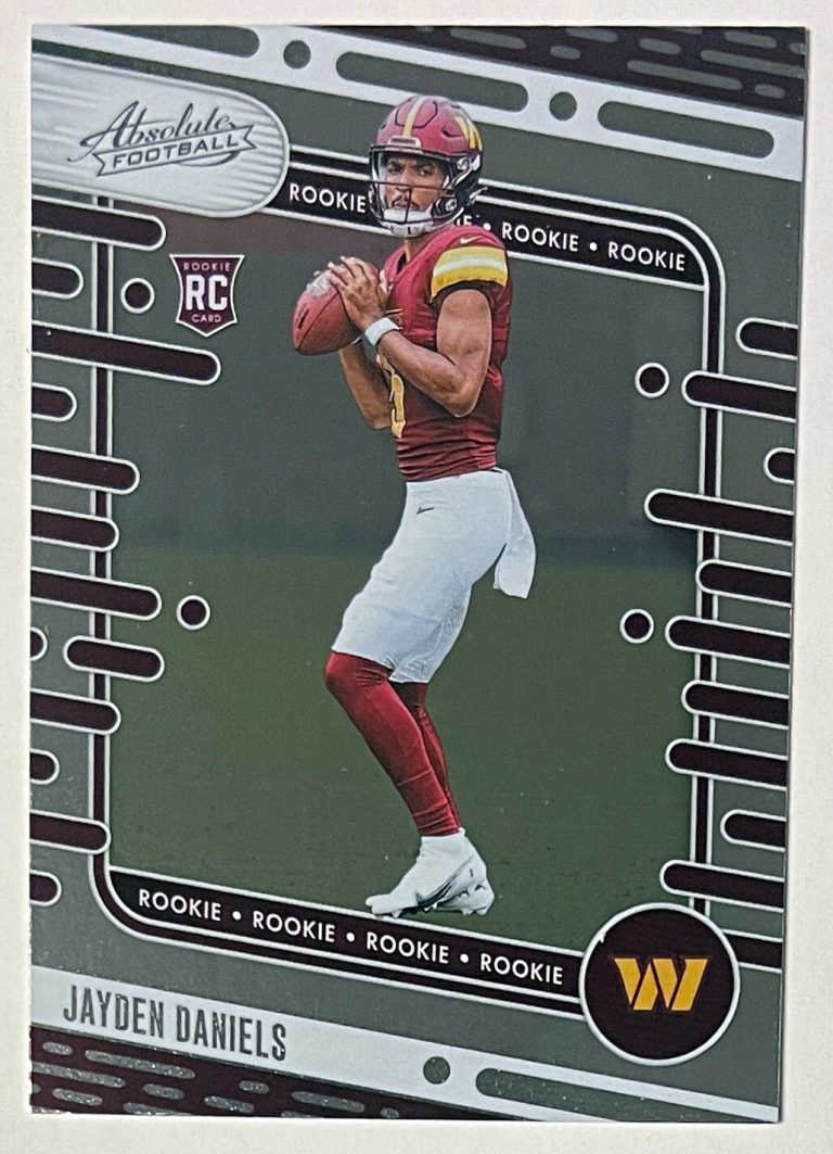 Jayden Daniels 2024 Panini Absolute Rookie Card (RC) #102- Washington Commanders