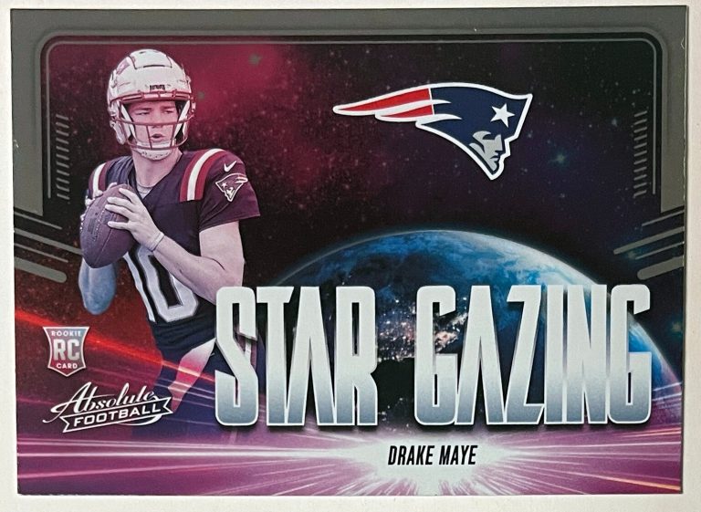 Drake Maye 2024 Panini Absolute Star Gazing Rookie Card (RC) #SG-DME