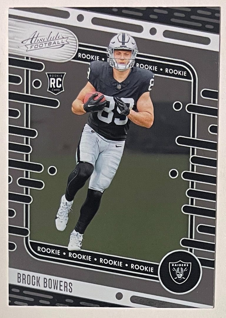 Brock Bowers 2024 Panini Absolute Rookie Card (RC) #113 (Las Vegas Raiders)