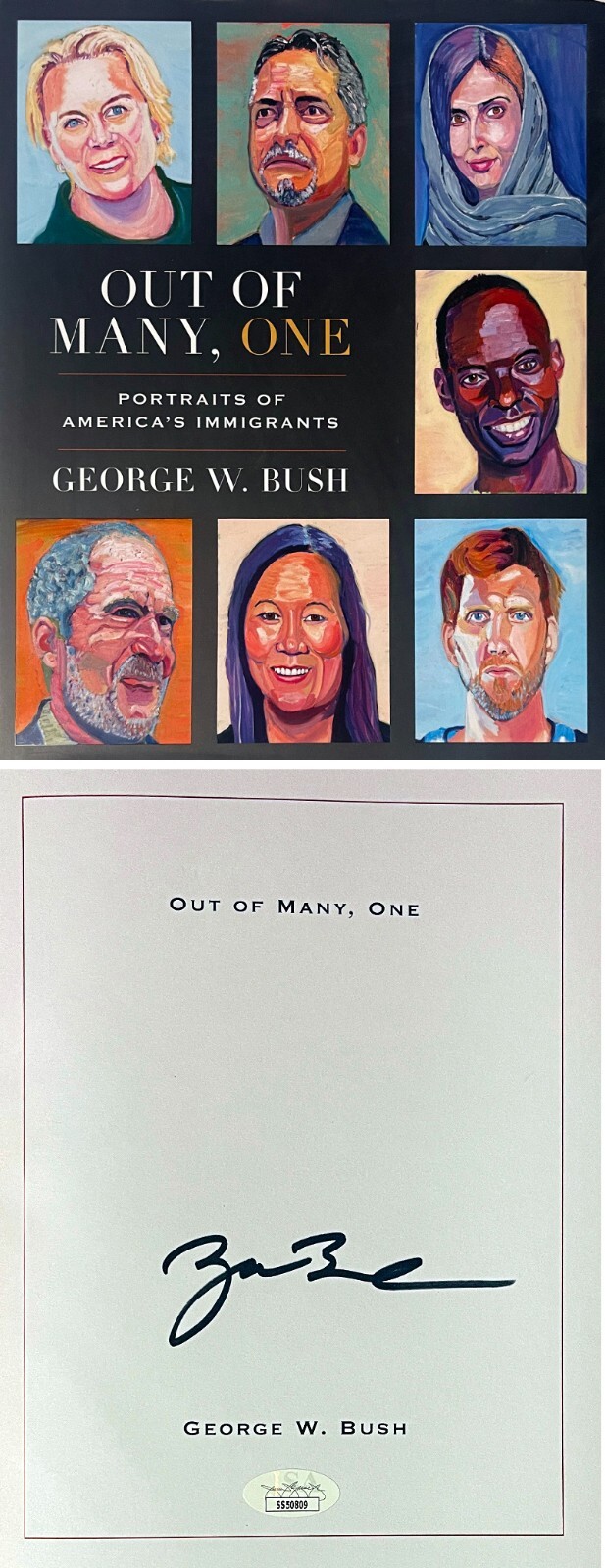 George W. Bush signed 2021 Out Of Many, One First Edition Hardcover Book - JSA