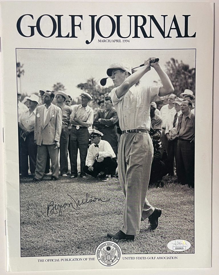 Byron Nelson signed Golf Journal Full Magazine March/April 1994- JSA - No Label