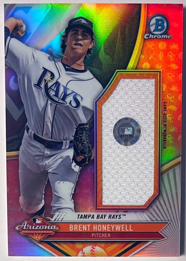 Brent Honeywell 2017 Bowman Chrome 2016 AFL Fall Stars Relic Card /99  #AFLR-BH