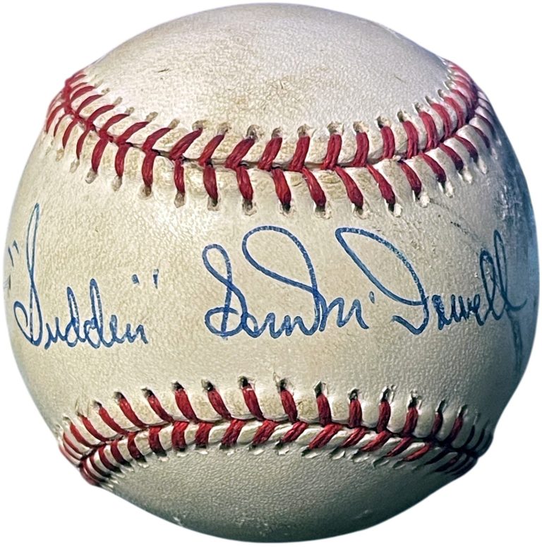 Sam McDowell “Sudden” signed OFC Rawlings OAL Major League Baseball Imperfect
