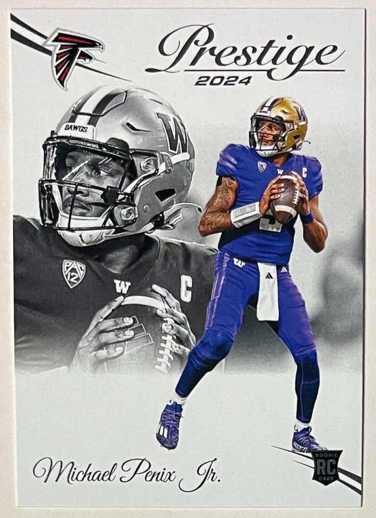 Michael Penix Jr. 2024 Panini Prestige Rookie Card (RC) #335 -Falcons/Washington