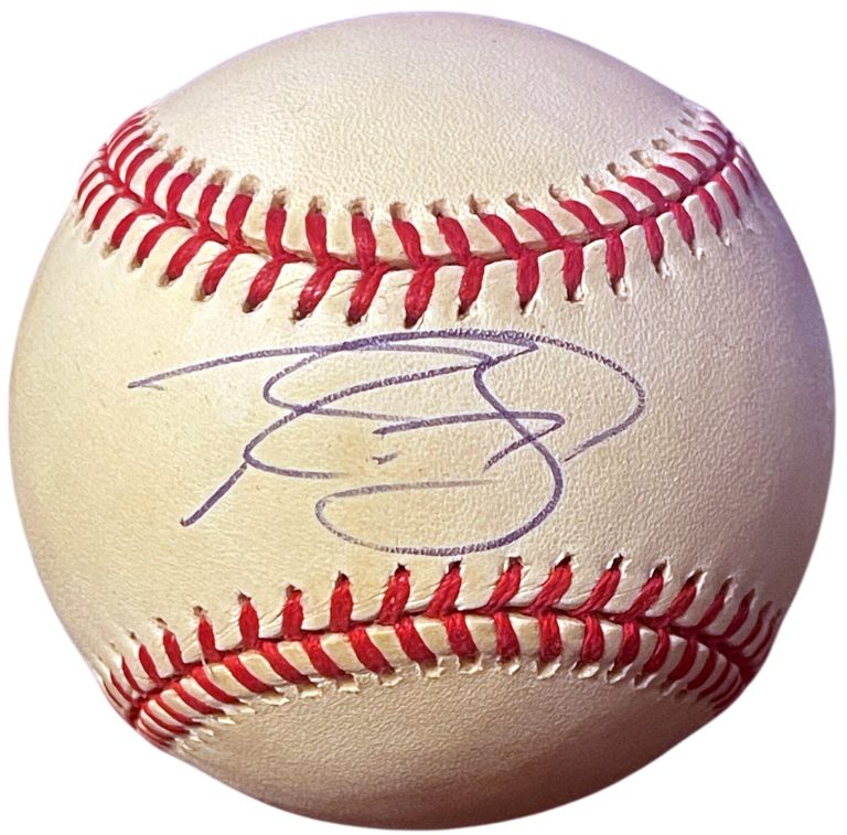 Russell Branyan signed Rawlings Official American League Baseball minor tone-COA