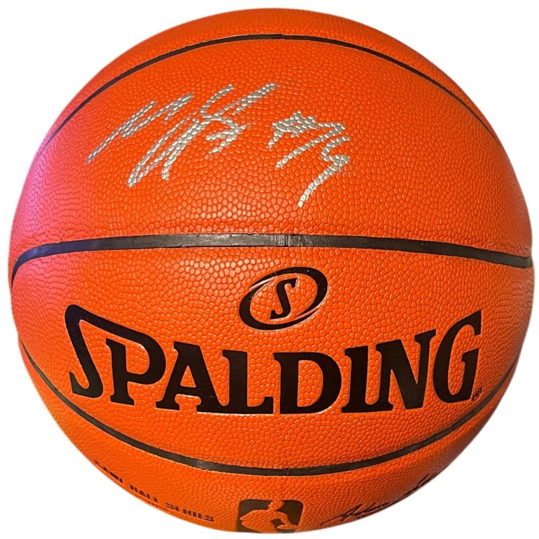 Michael Kidd-Gilchrist signed Spalding NBA I/O Rep Game Ball Series #14-Fanatics