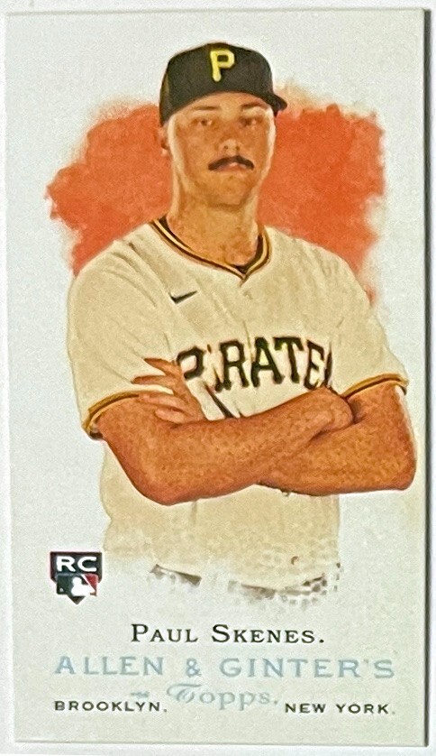 Paul Skenes 2024 Allen and Ginter Mini Rookie Card RC #RD-11 -Pittsburgh Pirates