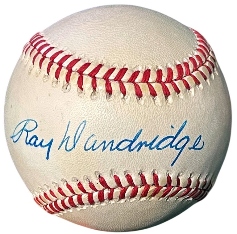Ray Dandridge signed ROAL Rawlings Official American League Baseball tone - COA