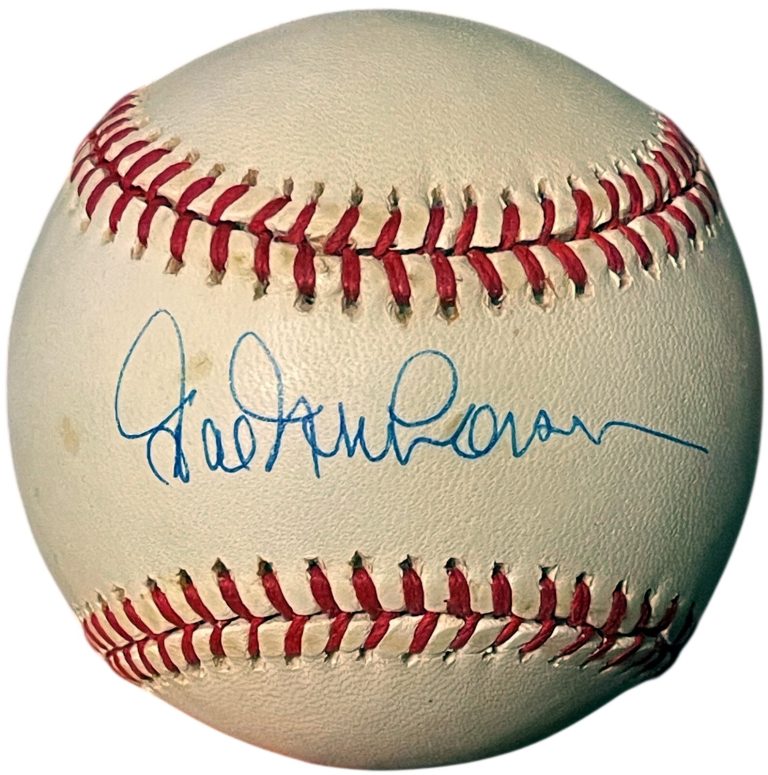Hal Newhouser signed ROAL Rawlings Official American League Baseball tone- COA