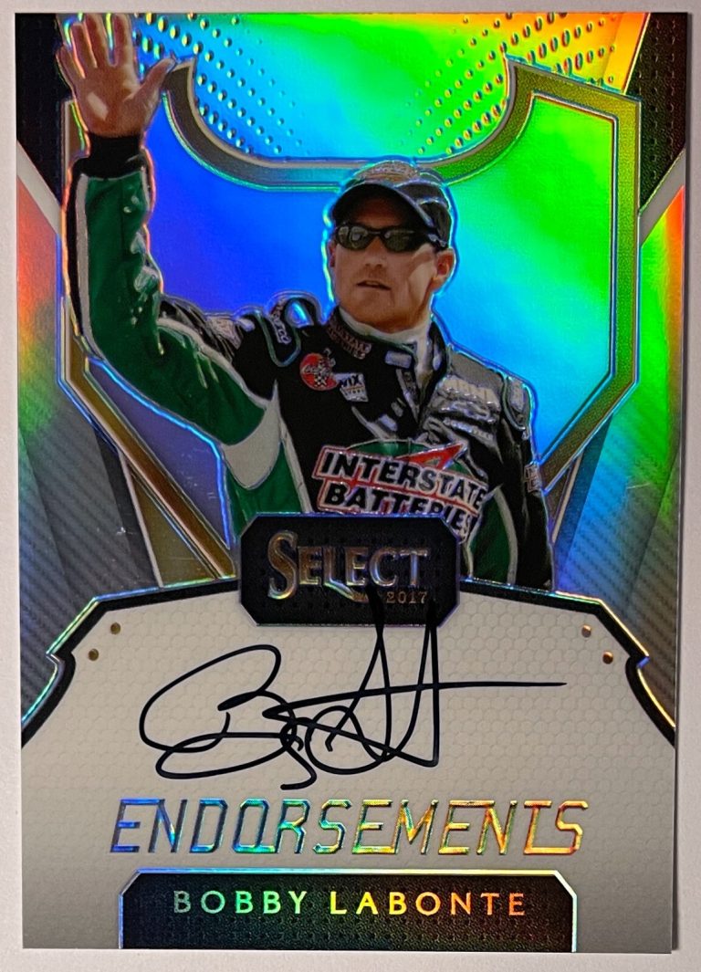 Bobby Labonte 2017 Panini Select Endorsements NASCAR On Card Auto #E-BL