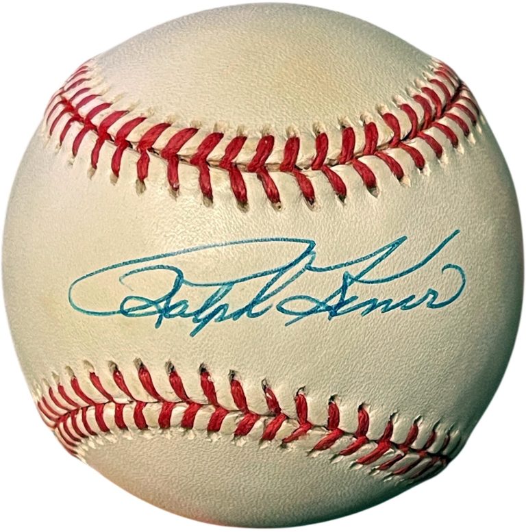 Ralph Kiner signed RONL Official National League Baseball minor tone - COA (HOF)