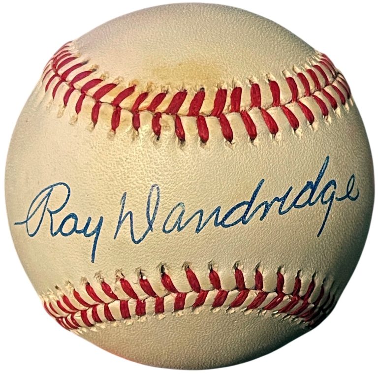 Ray Dandridge signed ROAL Rawlings Official American League Baseball minor tone