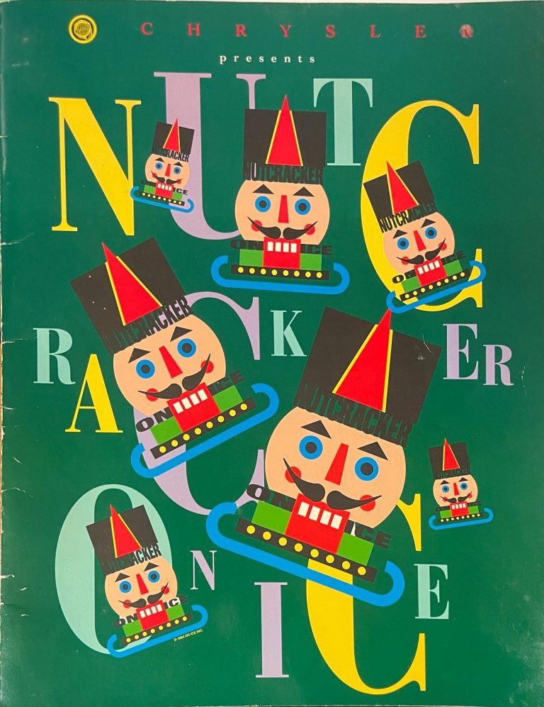 Nutcracker on Ice Skating Program signed by 4-Peggy Fleming/Bobek/Eldredge/Orser