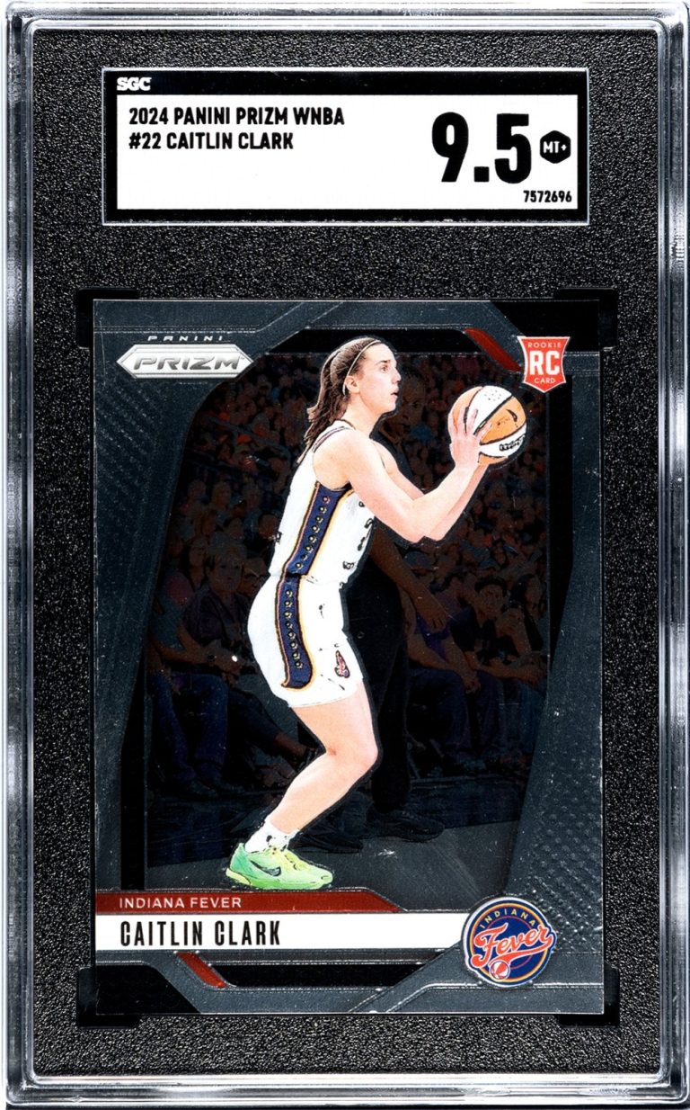 Caitlin Clark 2024 Panini Prizm WNBA Rookie Card (RC) #22- SGC Graded 9.5 Mint+