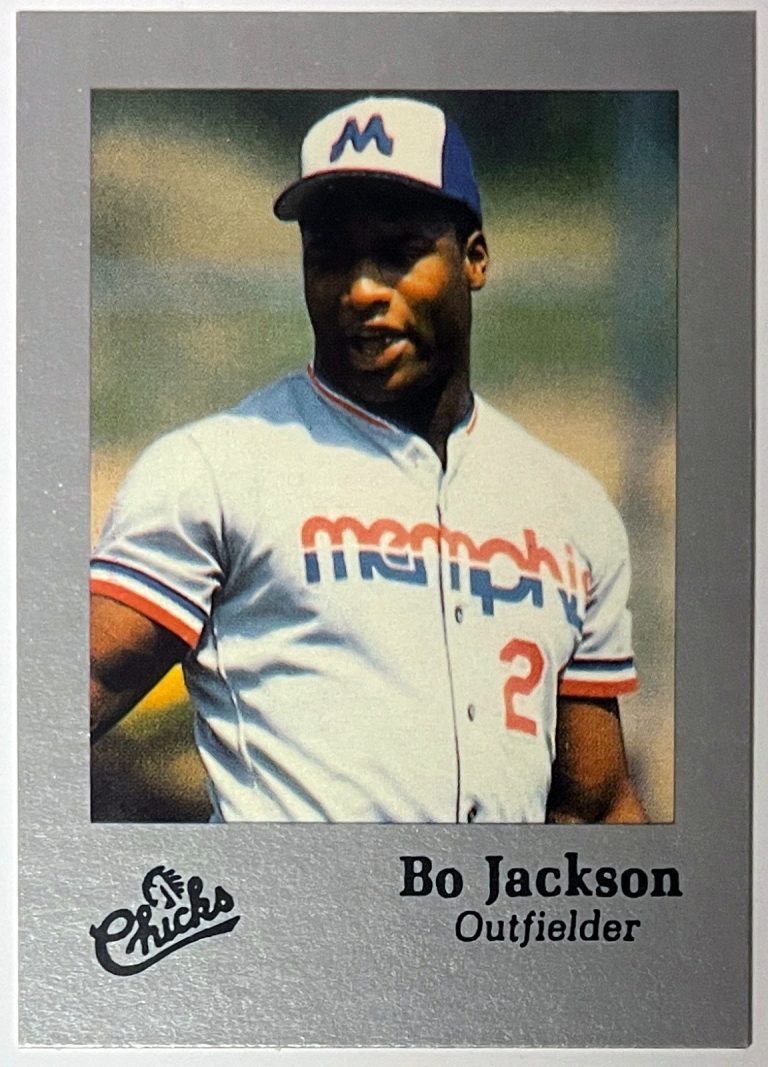 Bo Jackson 1986 Memphis Chicks Silver Minor League Rookie  (RC) Card #28