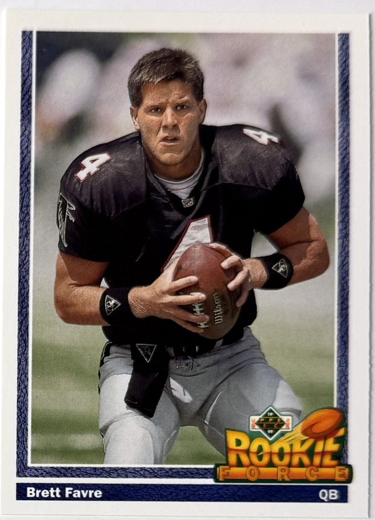 Brett Favre 1991 Upper Deck Rookie Card (RC) #647 (Atlanta Falcons/Packers/HOF)