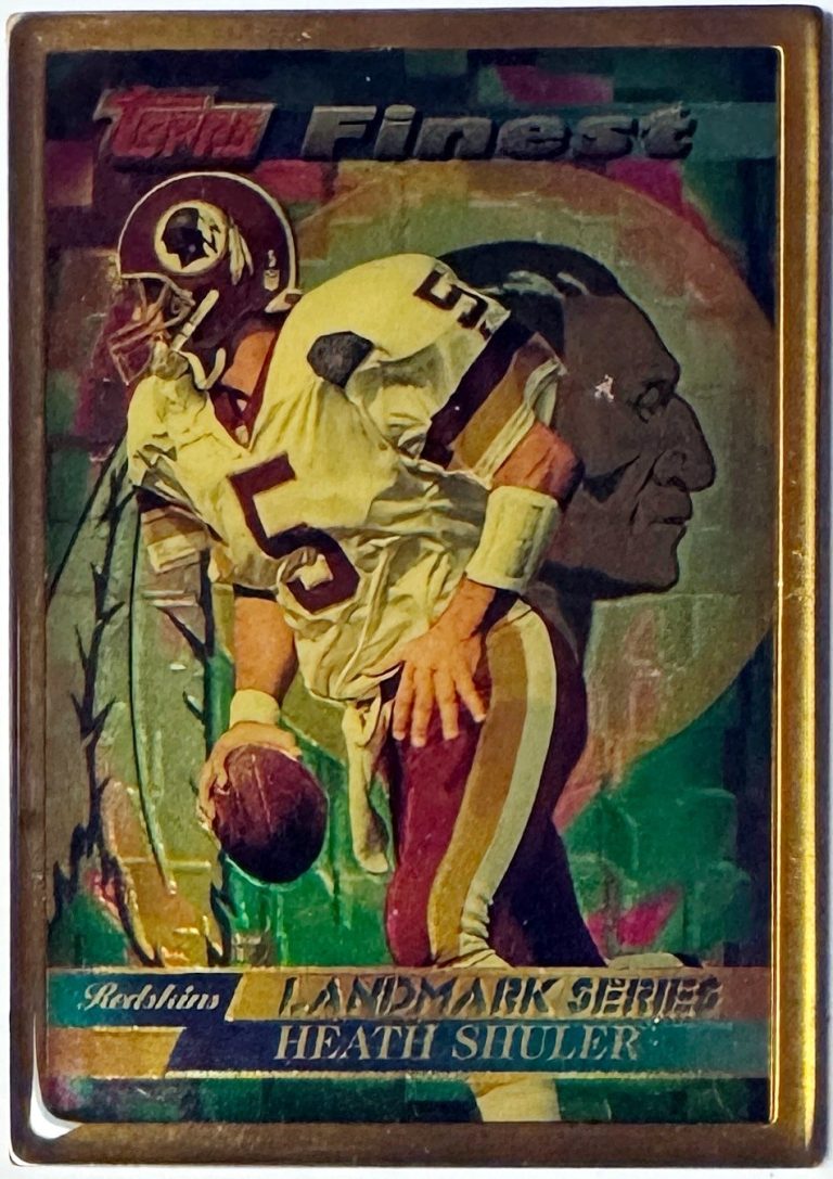 Heath Shuler 1995 Topps Finest NFL Landmark Series Bronze Card #16 (Washington)